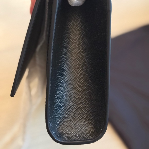 Yves Saint Laurent Black and Gold Clutch - Picture 6 of 11